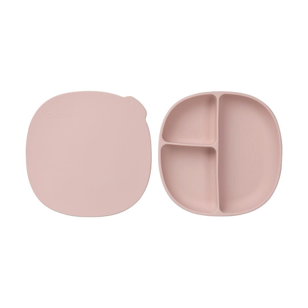 Silicone Plate + Lid - Blush