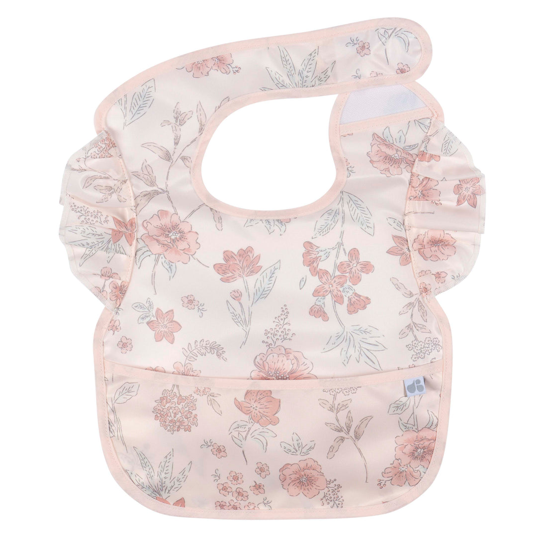 Just Born by Gerber Baby Girl 2-Pack Wipeable Bibs - PINK