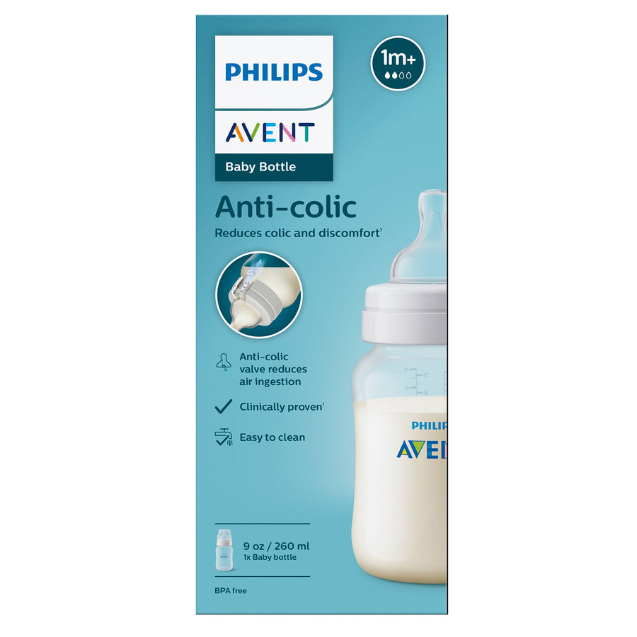 Philips Avent - Anti-colic Bottle 9oz 1pk R-PA-SCF563-17 Anti-colic Baby Bottle - 9oz - 1 pack 75020093585