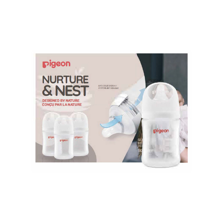 Glass Bottle 5oz with SS Nipple (0M+)