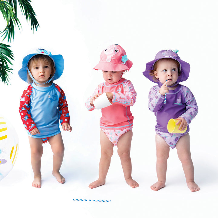 Rashguard Top + Swim Diaper 2pc Set