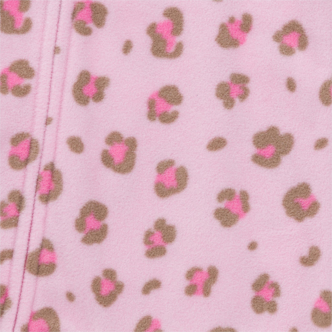 Gerber 1-Pack Baby Girl Blanket Sleeper - Leopard - Pink