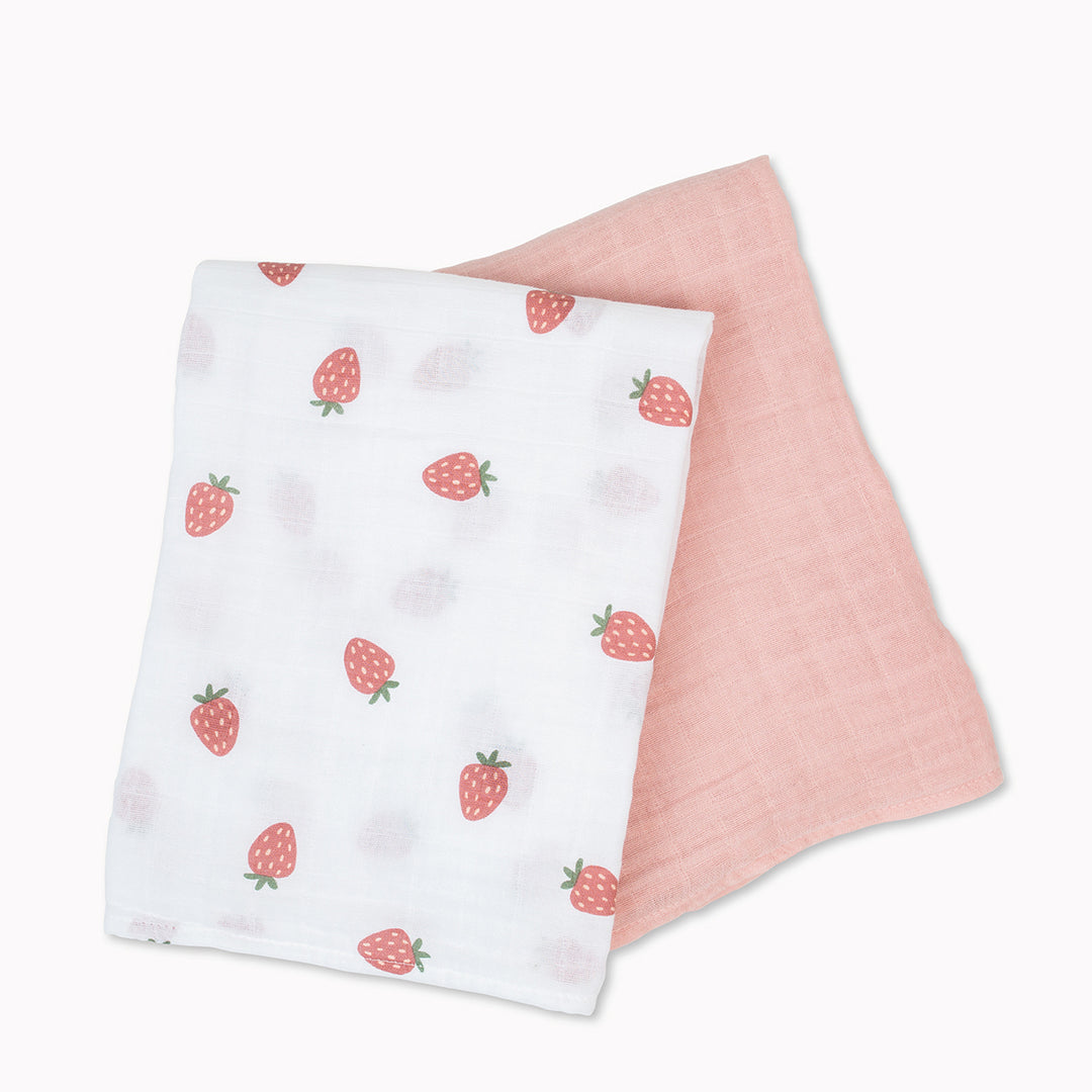 2pk Cotton Muslin Swaddle Blanket - 40x40