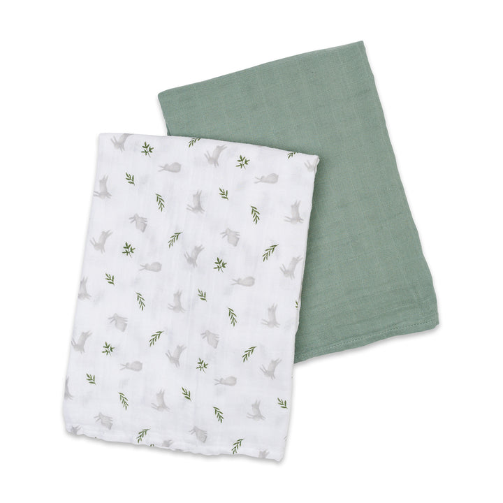 2pk Cotton Muslin Swaddle Blanket - 40x40