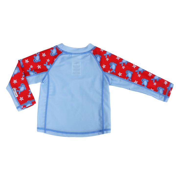 Long Sleeve Baby UPF50+ Rashguard Swim Top - Seal