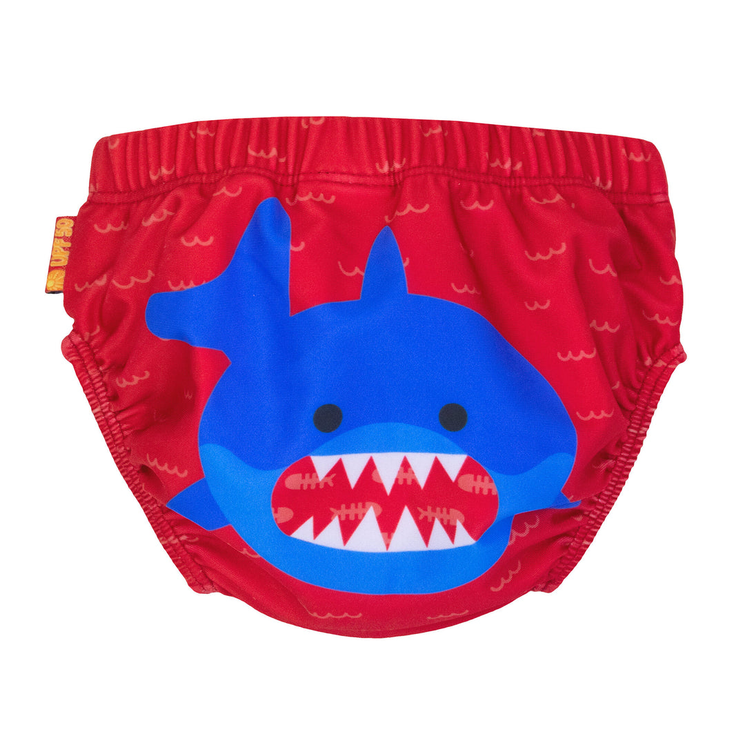 Baby-Toddler Knit Swim Diaper 2 Piece Set - Shark