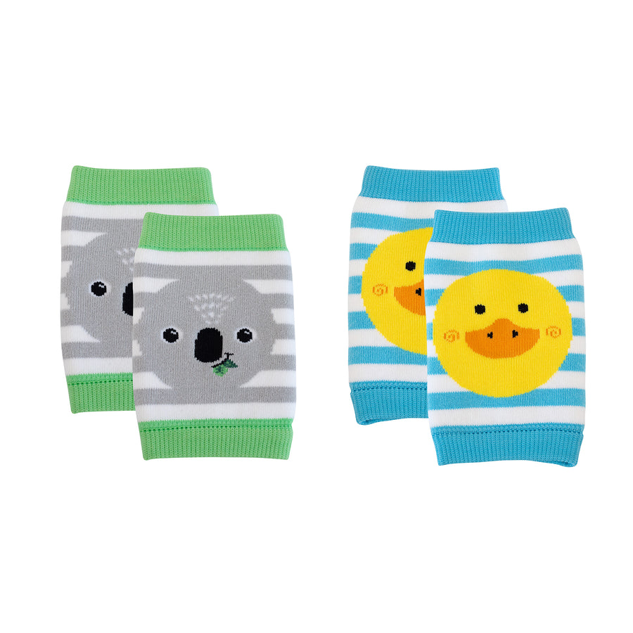 d - ZOOCCHINI - Crawler Knee Pad Kai KoalaPuddlesDuck - 2pk Crawler Knee Pad - Kai the Koala & Puddles the Duck - 2pk 810608033306