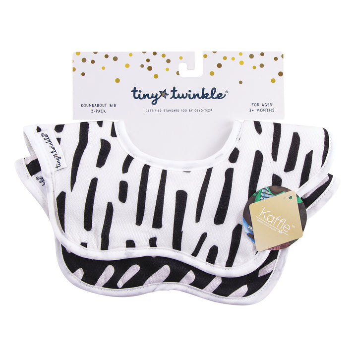 Kaffle Roundabout Bib 2PK - Black & White Set