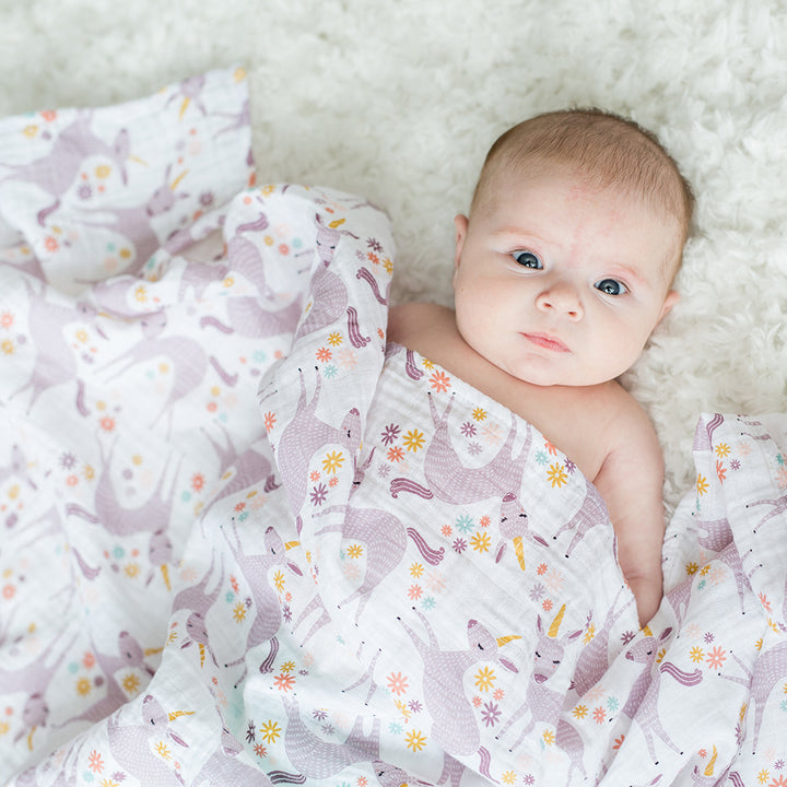 Cotton Muslin Swaddle Blanket - 47x47