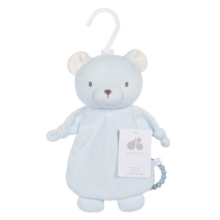 Just Born by Gerber Baby Boy Lovey Security Blanket Bear - BLUE