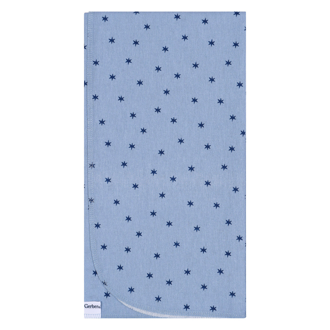 Flannel Receiving Blanket - 4pk