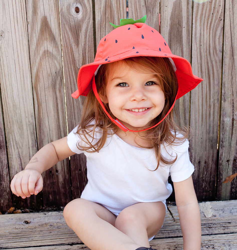 UPF50+ Baby Sun Hat - Strawberry