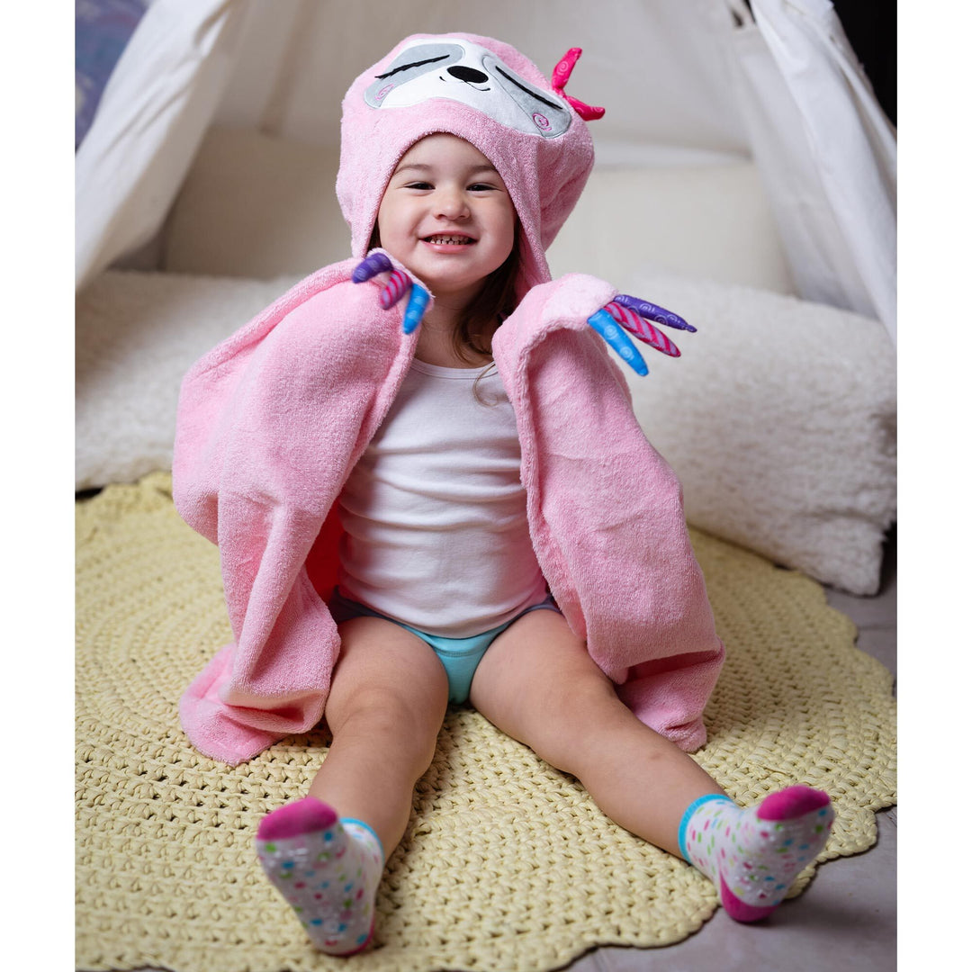 Kids Plush Terry Hooded Bath Towel