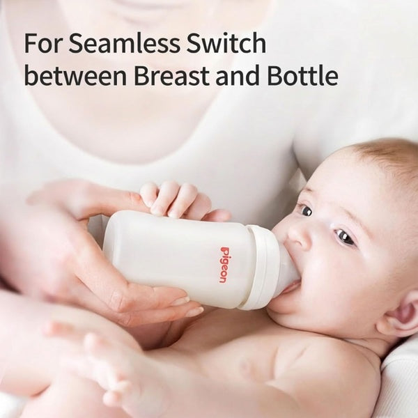 Silicone Glass Bottle 8oz with M Nipple (3M+)