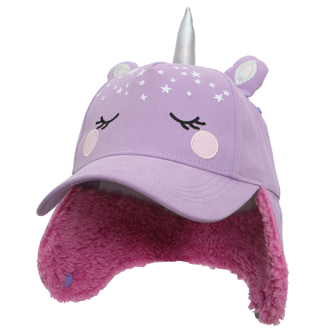 3D Caps with Earflaps - Unicorn