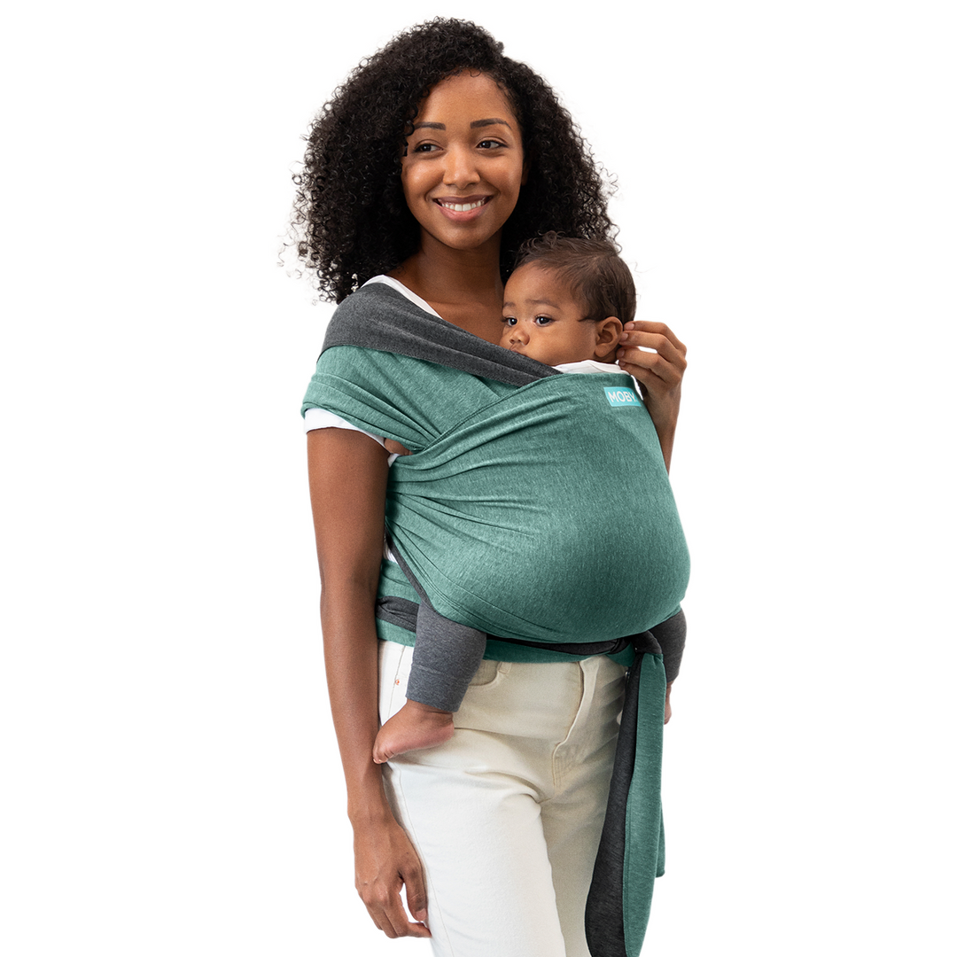 Reversible Wrap Baby Carrier in Jade/Grey