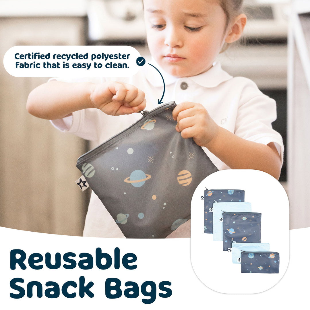 Reusable Snack Bags - 5pk