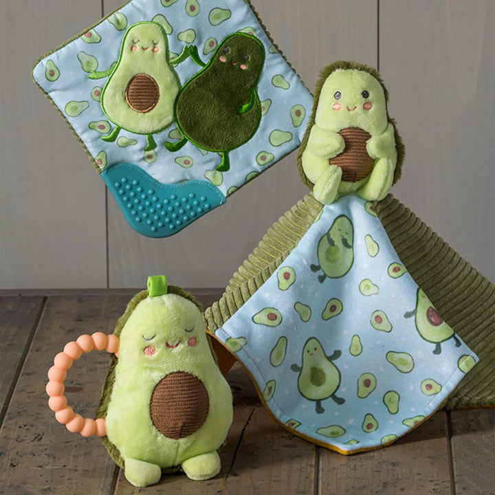 Sweet Soothie Crinkle Teether - Yummy Avocado - 6"