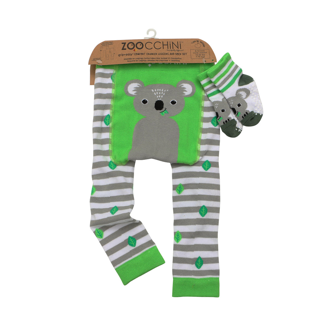 grip+easy™ Comfort Crawler Legging & Sock Set - Kai the Koala