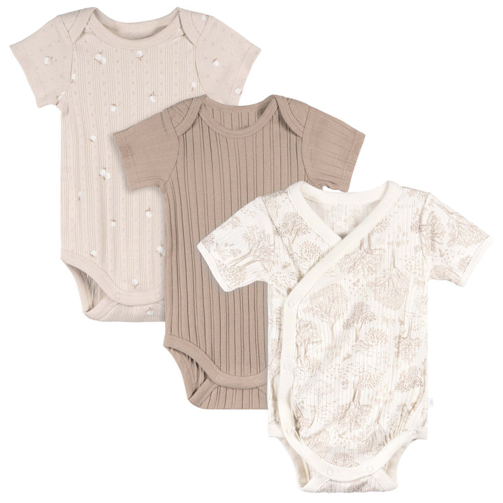 Short Sleeve Bodysuits - 3pk