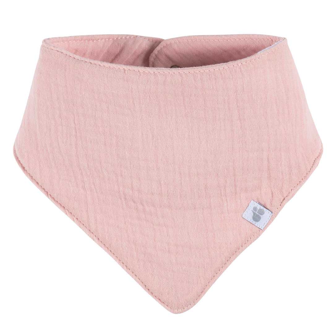 4-Pack Muslin Bandana Bibs - Pink