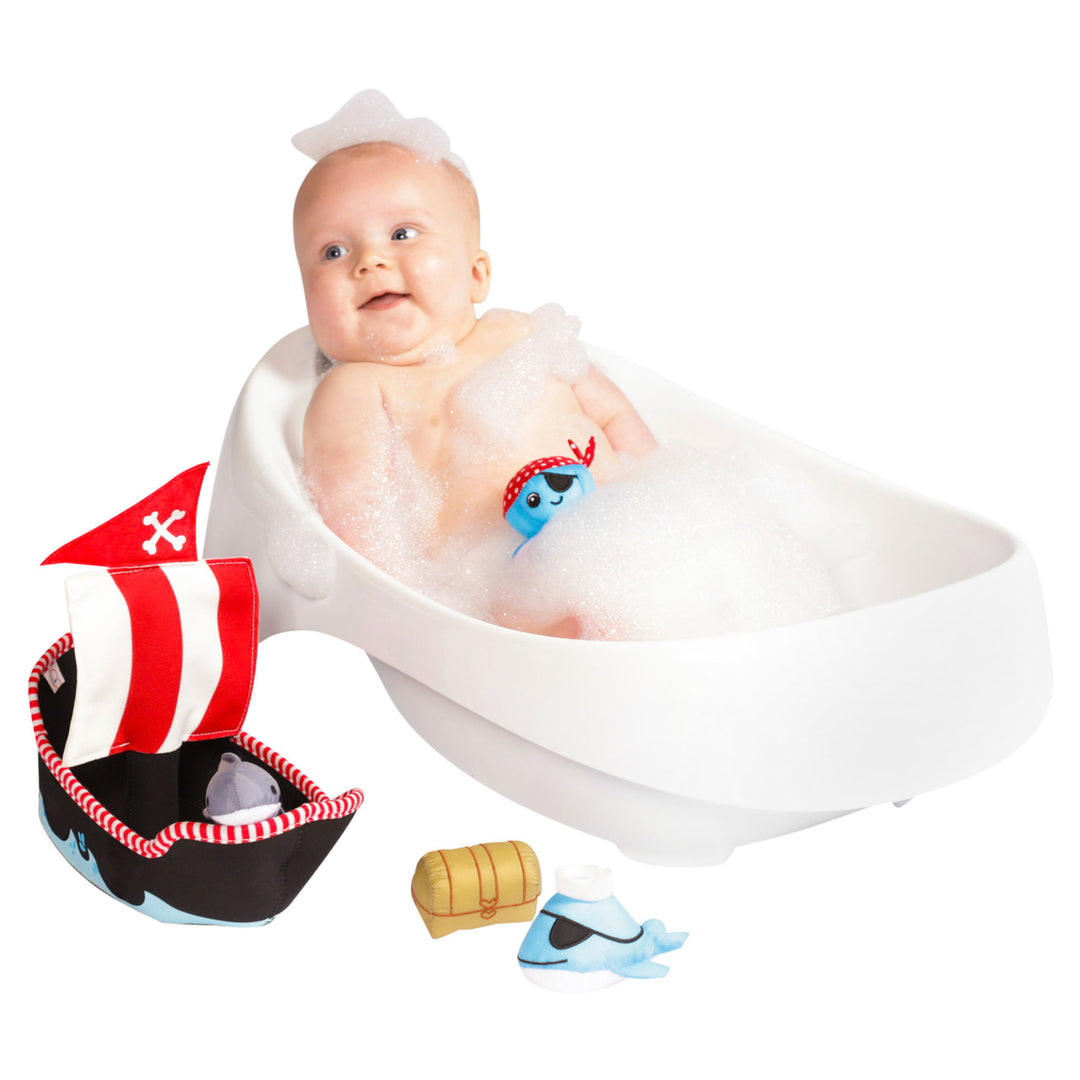 Neoprene Pirate Ship 5pc Bath Toy