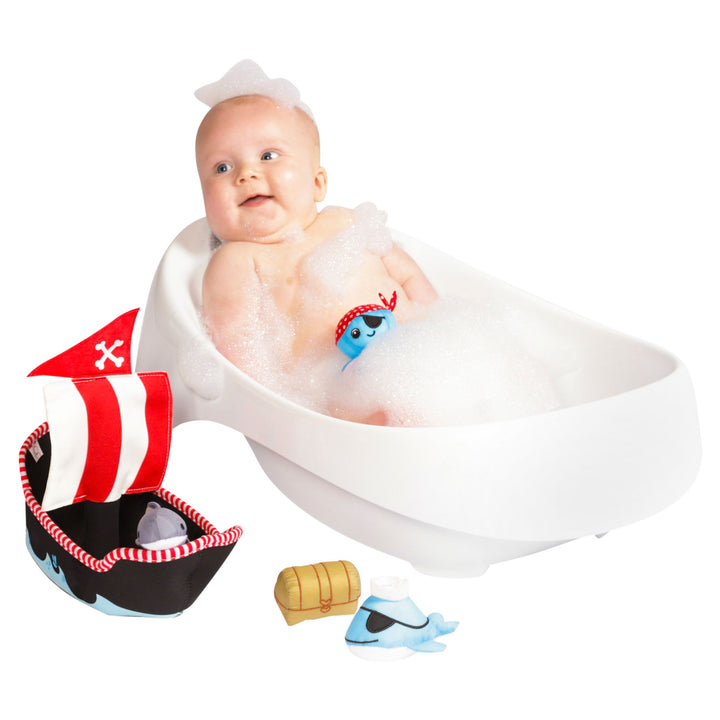 Neoprene Pirate Ship 5pc Bath Toy
