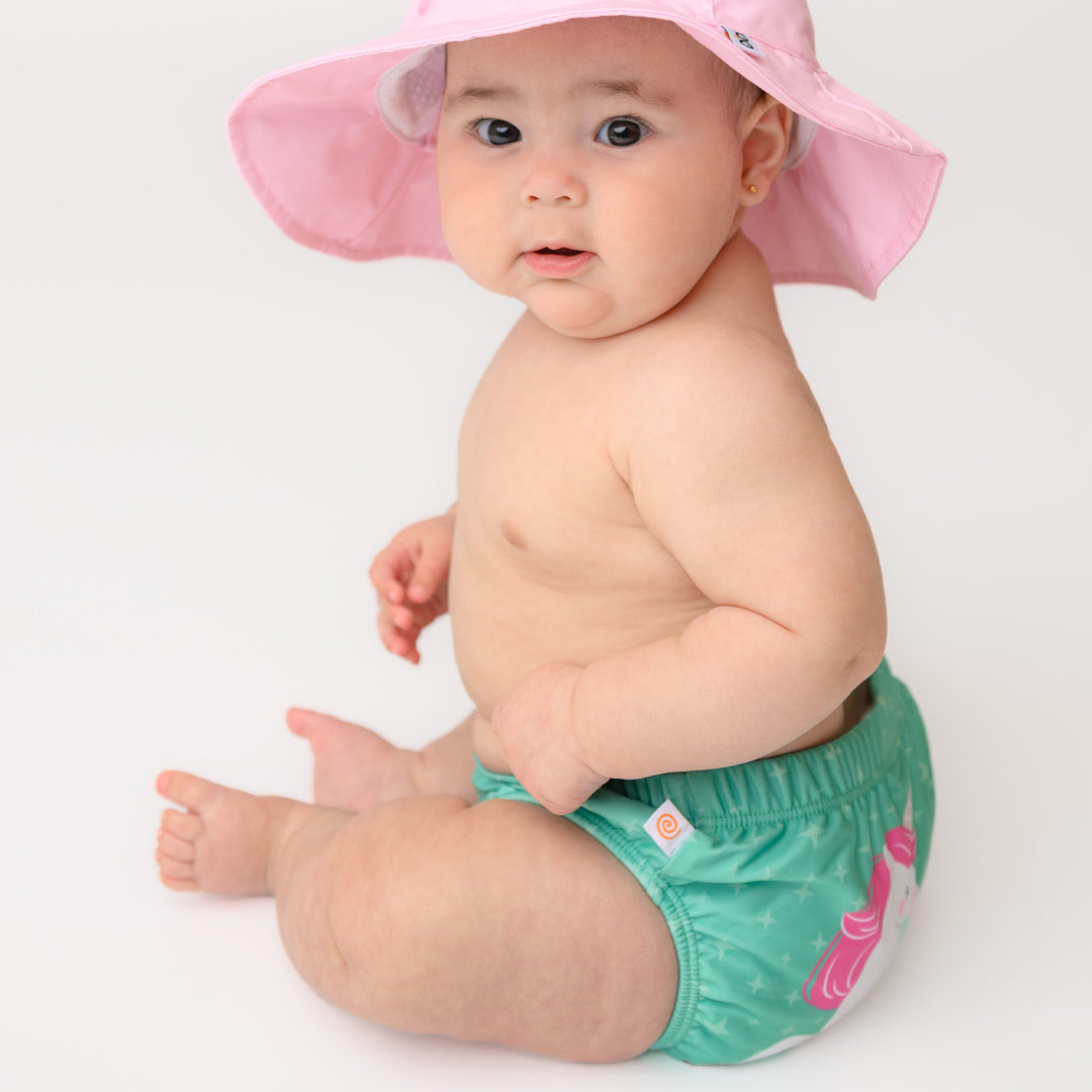 Baby-Toddler Knit Swim Diaper 2 Piece Set