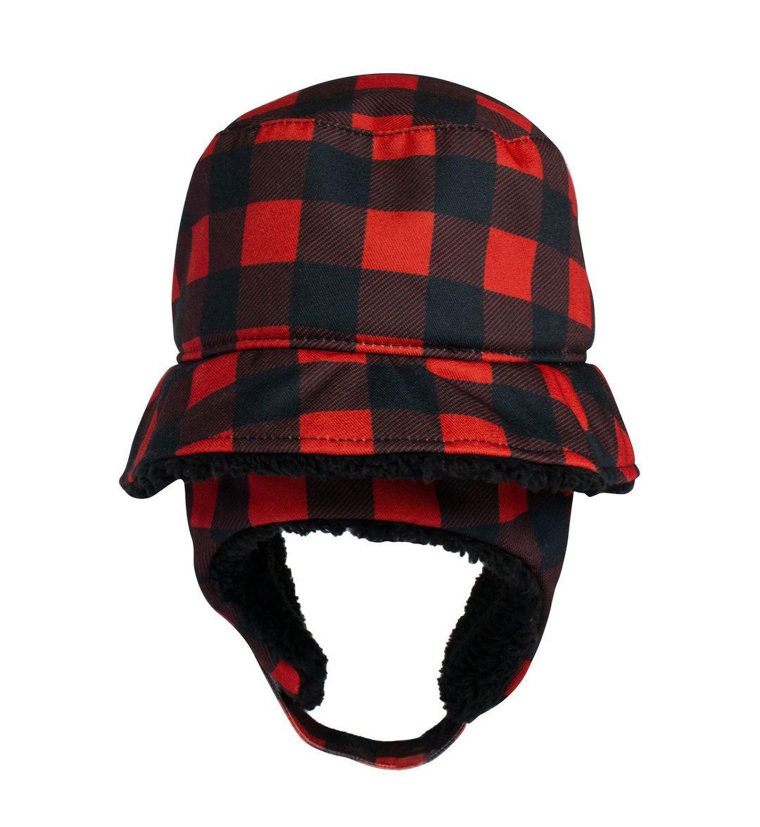 Winter Bucket Hat   Red Buffalo Check