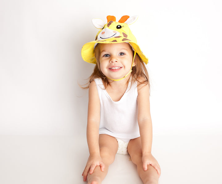 UPF50+ Baby Sun Hat - Giraffe