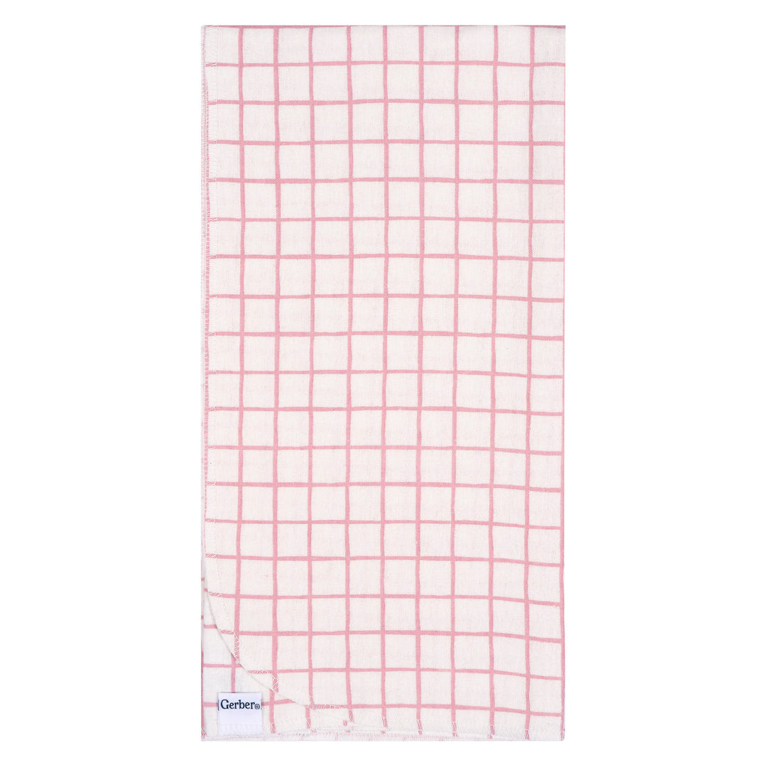 Flannel Receiving Blanket - 4pk