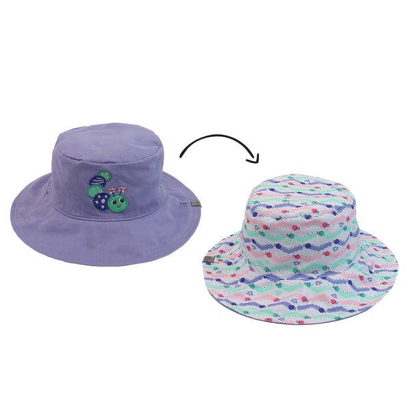 Chapeau de soleil mixte réversible pour enfants