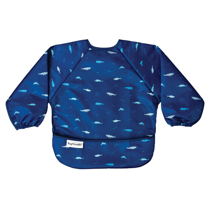 Tiny Twinkle - Full Sleeve Bib - Ocean Life 6-24M Mess-proof Full Sleeve Bib - Ocean Life 810027532978