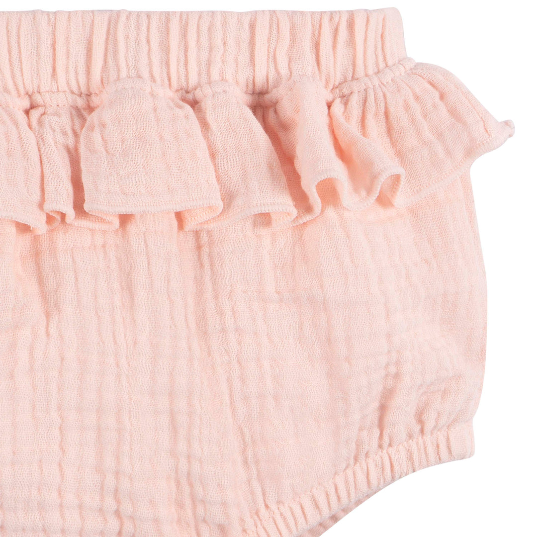 2pc Top + Diaper Set Girl - Blush