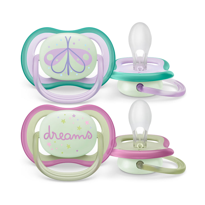 Ultra Air Pacifier   0 6M   Lilac Dragonfly+Dreams   2 pack