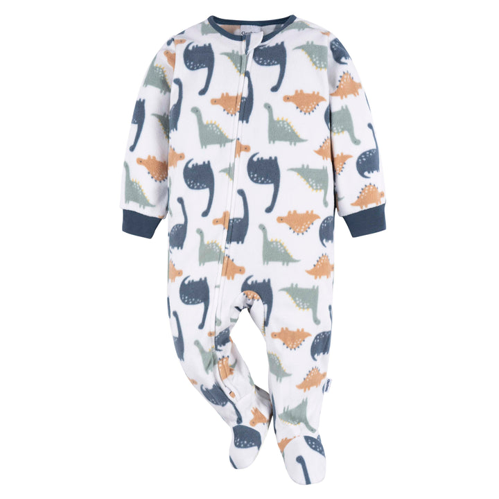 2 Pack Footed Blanket Fleece Sleepers - Dinos