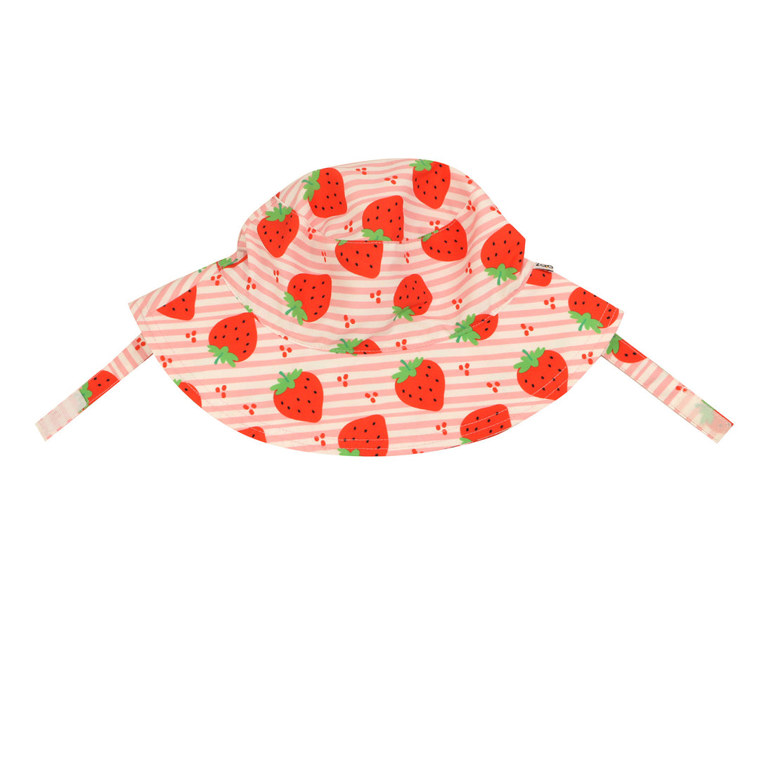 Printed Bucket Hat - Strawberry