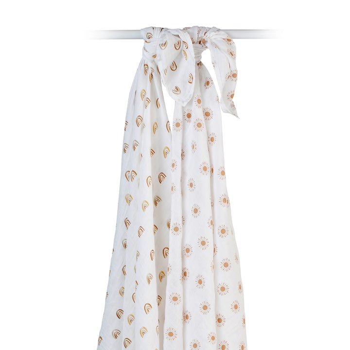 Lot de 2 couvertures d'emmaillotage en mousseline de coton - 40 x 40