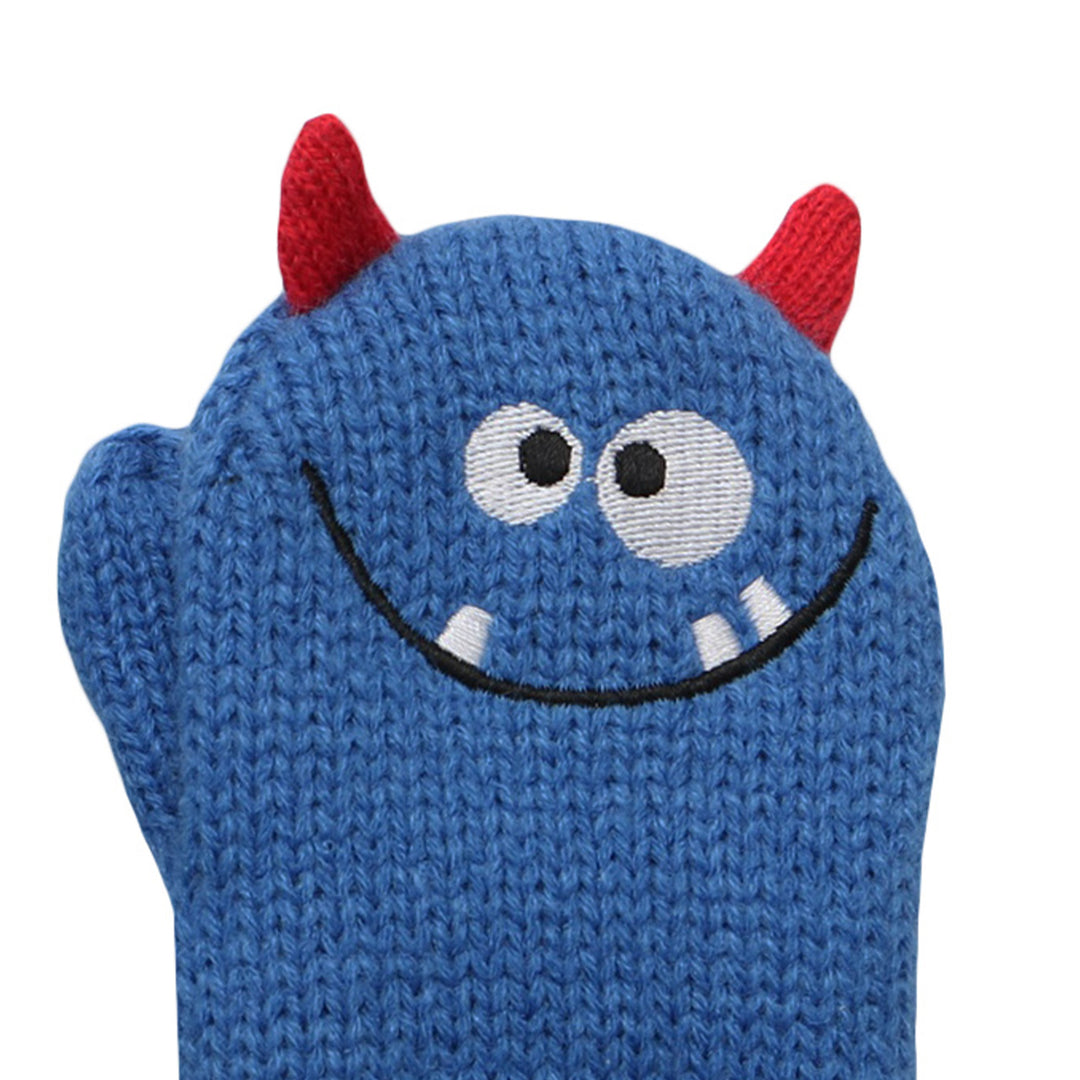 Baby Knitted Mittens - Monster