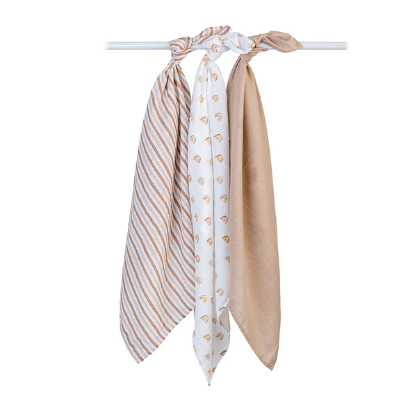 Lot de 3 couvertures de réception en coton