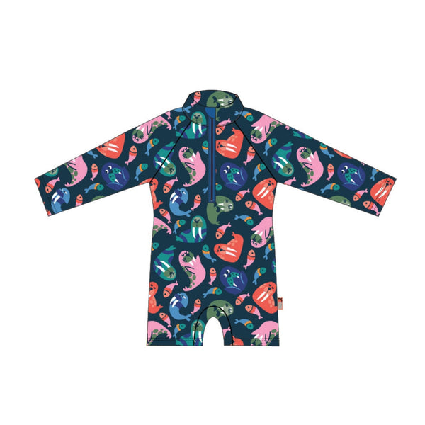 Rashguard 1Pc Printed Swimsuit - Wally the Walrus