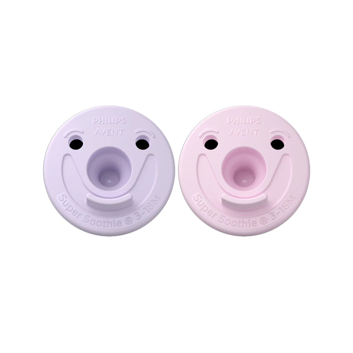 Soothie Pacifier 2 Pack - 0-3M - Lilac/Pink