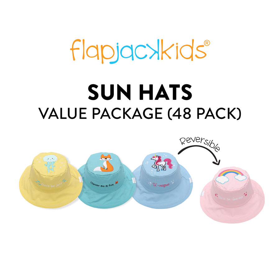 FlapJackKids - Reversible Sun Hats - 10% OFF 48 Hat buy-in FlapJackKids - Reversible Sun Hats - 10% OFF with 48 Hat buy-in 