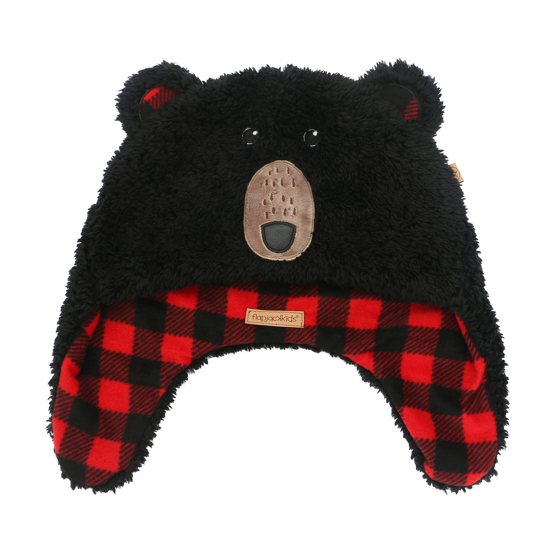 Reversible Sherpa Hat - Black Bear/Aviator