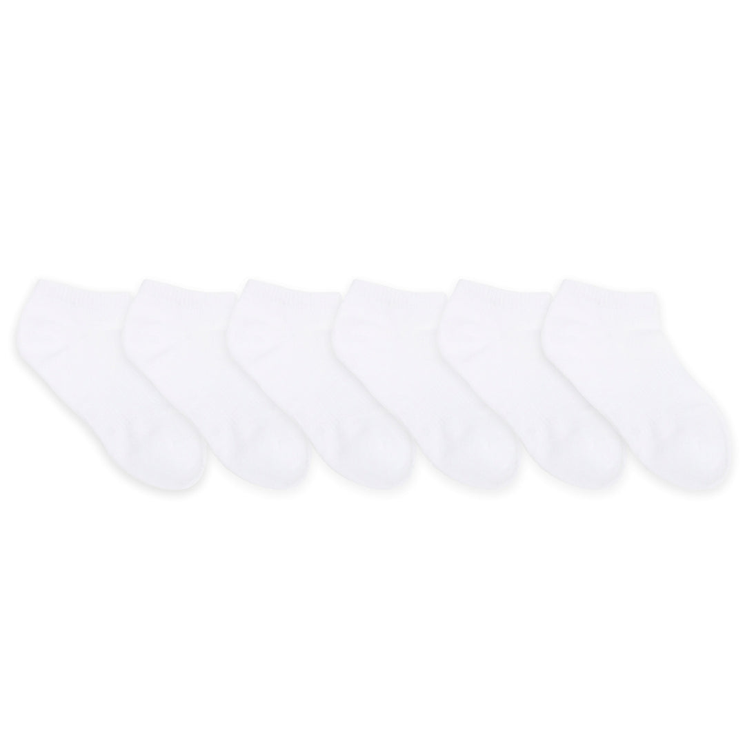 Robeez-Core-6 Pack Kids Socks - Solid NS White 8-9.5 6pk Kids Socks - Solid NS White 730838929210