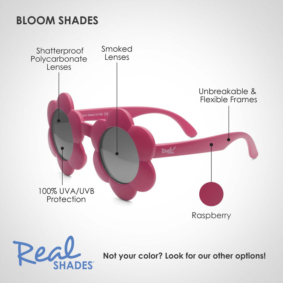 Bloom Unbreakable UV  Sunglasses, Raspberry