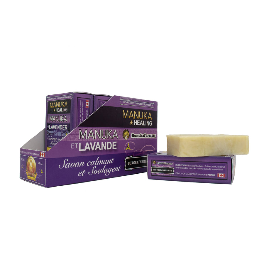 Bunchafarmers - Soap - Manuka Honey + Lavender 6pcs-120g ea Manuka & Lavender Soap 697512000163