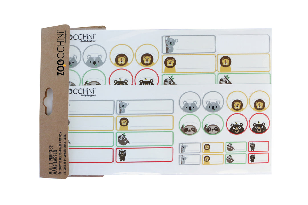 d - ZOOCCHINI - Multi Purpose Name Labels - Kai + Friends Multi Purpose Name Labels - Kai & Friends 810608033153
