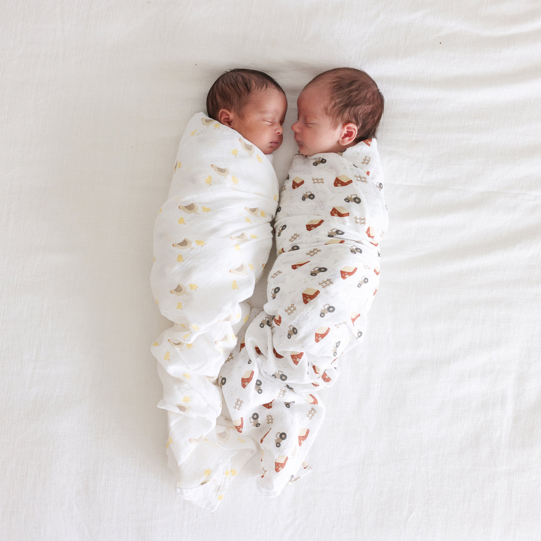 2pk Cotton Muslin Swaddle Blanket - 40x40