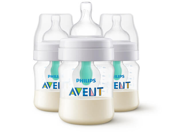 Philips Avent - Anti-colicBottle AirFree Vent 4oz 3pk R40034 Anti-colic Baby Bottle with AirFree Vent - 4oz - 3 pack 75020093776